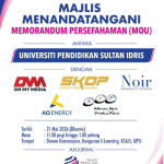 FBK UPSI Perkukuh Kerjasama Industri Melalui Majlis Menandatangani MoU