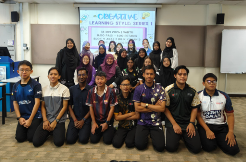 Paparan peserta dan barisan urusetia Program “Creative Learning Style: Series 1 (Degree)”.