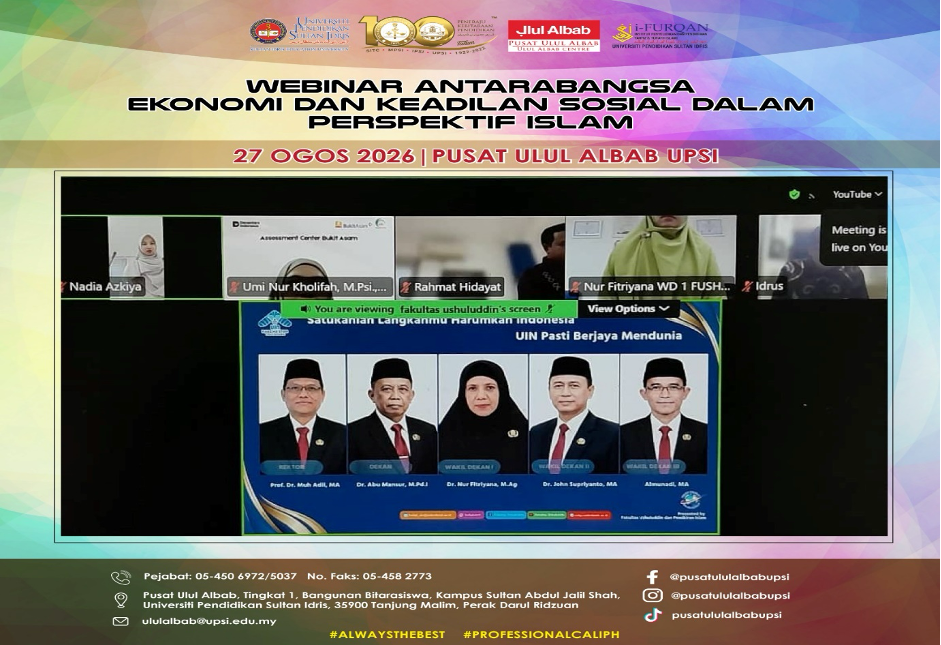 Webinar Antarabangsa Ekonomi Dan Keadilan Sosial Dalam Perspektif Islam