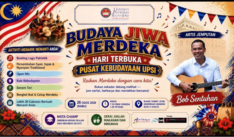 Poster Hari Terbuka Pusat Kebudayaan